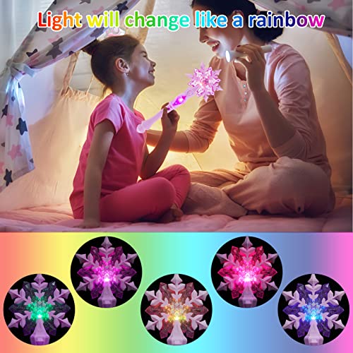 Glow Snowflake Fairy Wand with Sound, 12.59 Inch F1126