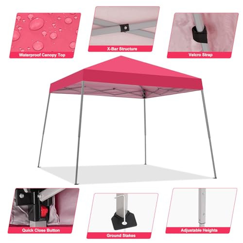 10X10 FT Pop Up Canopy Tent with Carrying Bag Q3862