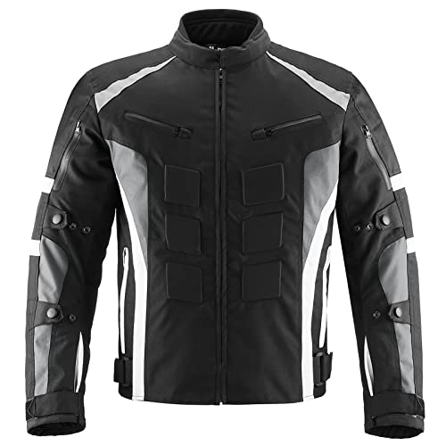 Motorcycle Jacket with CE Armor Water Resistant Textile G790