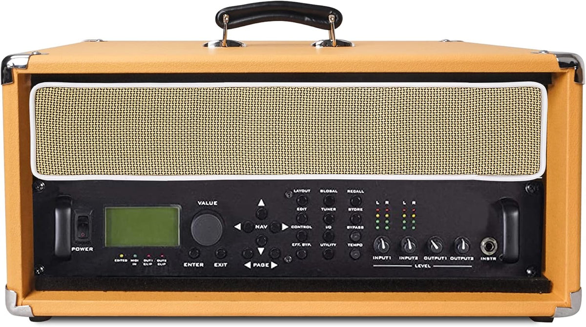 Vintage 4U Amp Rack Case, 12.5 Depth, Orange Z170331