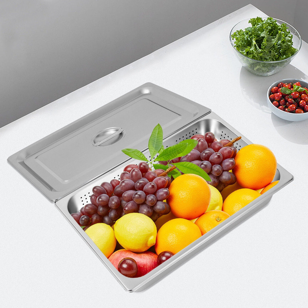 Full Size Perforated Stainless Steel Steam Table Food Pan O1190
