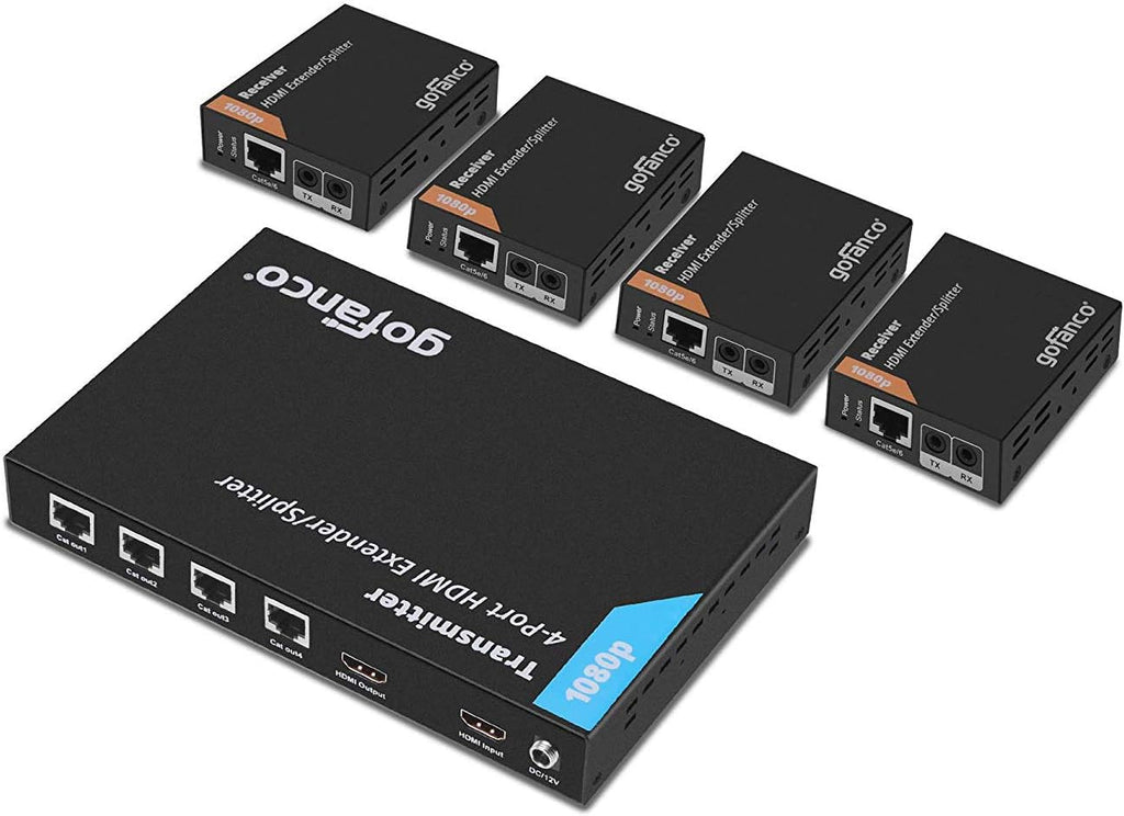 1x2 HDMI Extender Splitter Full HD 1080p Over Ethernet Cable with HDMI Loopout A8315