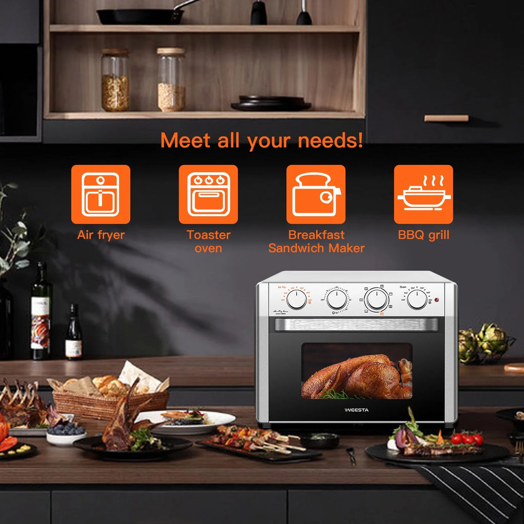 7-In-1 Air Fryer Toaster Convection Oven Combo 24 Quart T228