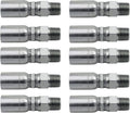 3/8" Hose x 3/8" NPTF Male Pipe Swivel Hydraulic Hose Crimp Fitting Ends X442