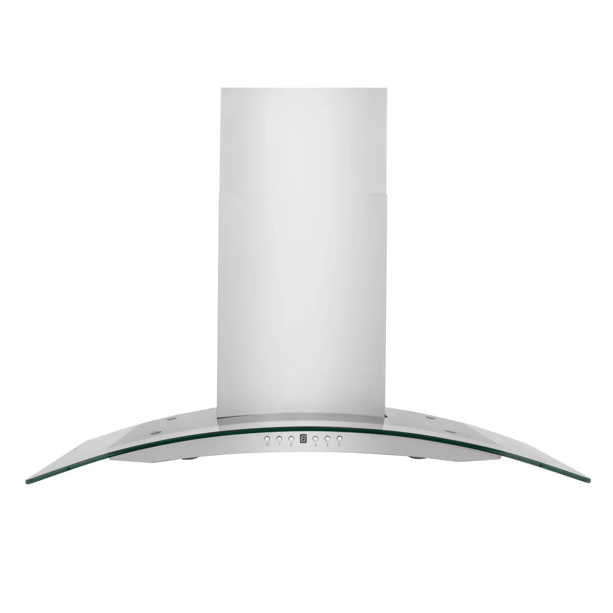 30 in. Convertible Vent Wall Mount Range Hood Stainless Steel Glass Y915138