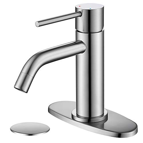 Brushed Gold Single Handle Vessel Sink Faucet N12005