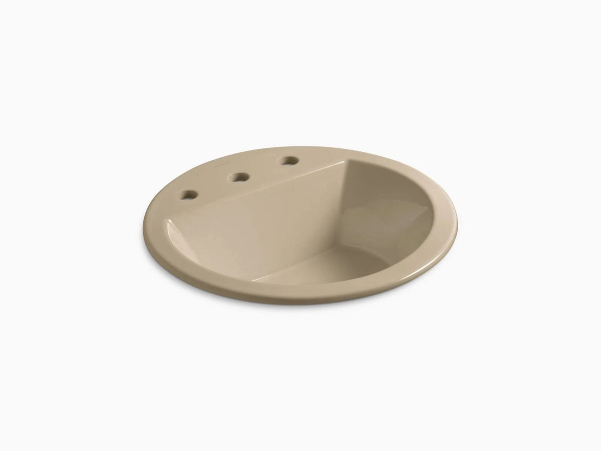 Drop-In Round Bathroom Sink with Overflow R570