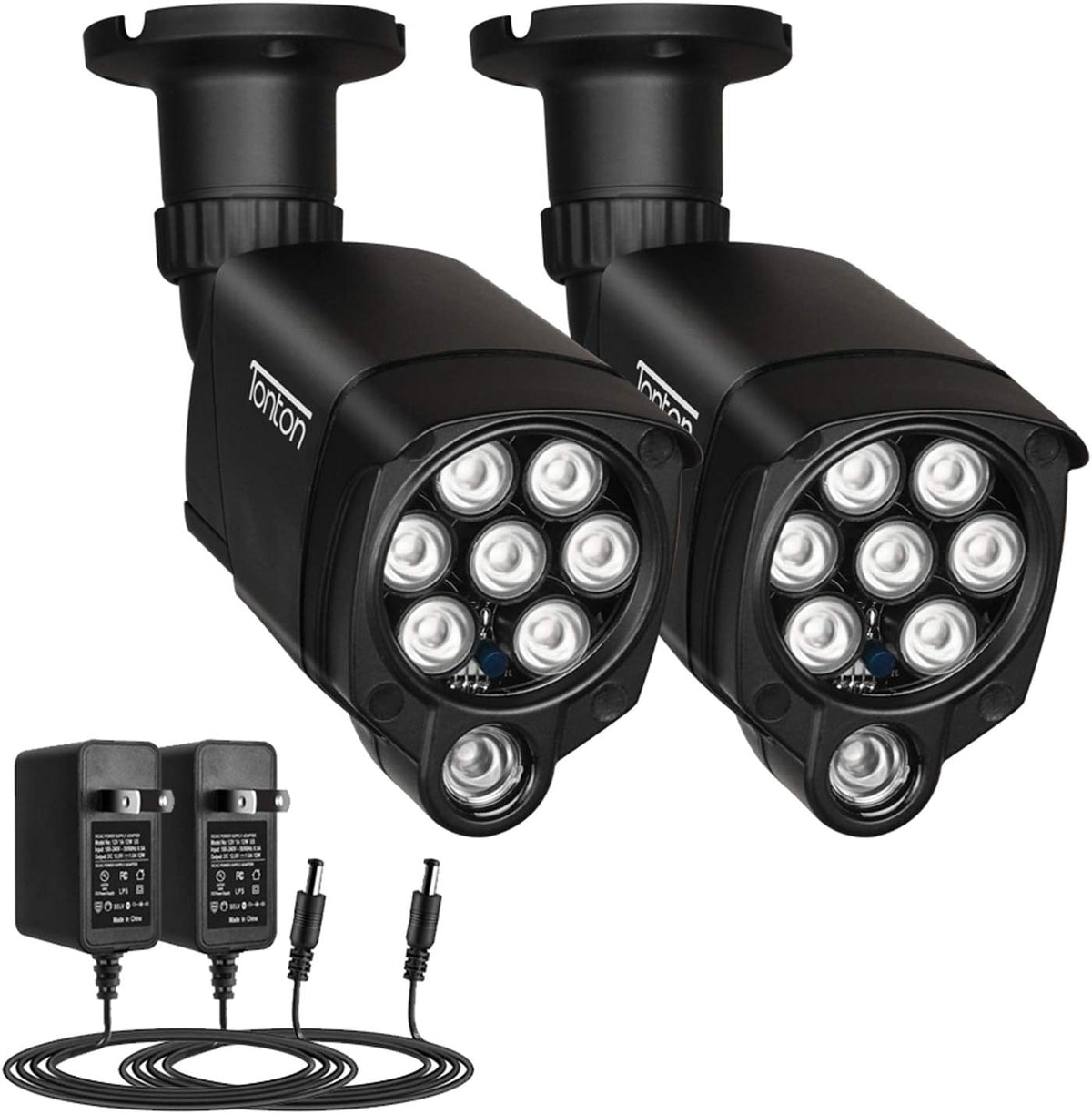 2Pack LED IR Illuminator Wide Angle 8-LEDs 90 Degree 100Ft IR Infrared Flood Light W426