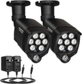 2Pack LED IR Illuminator Wide Angle 8-LEDs 90 Degree 100Ft IR Infrared Flood Light X14129