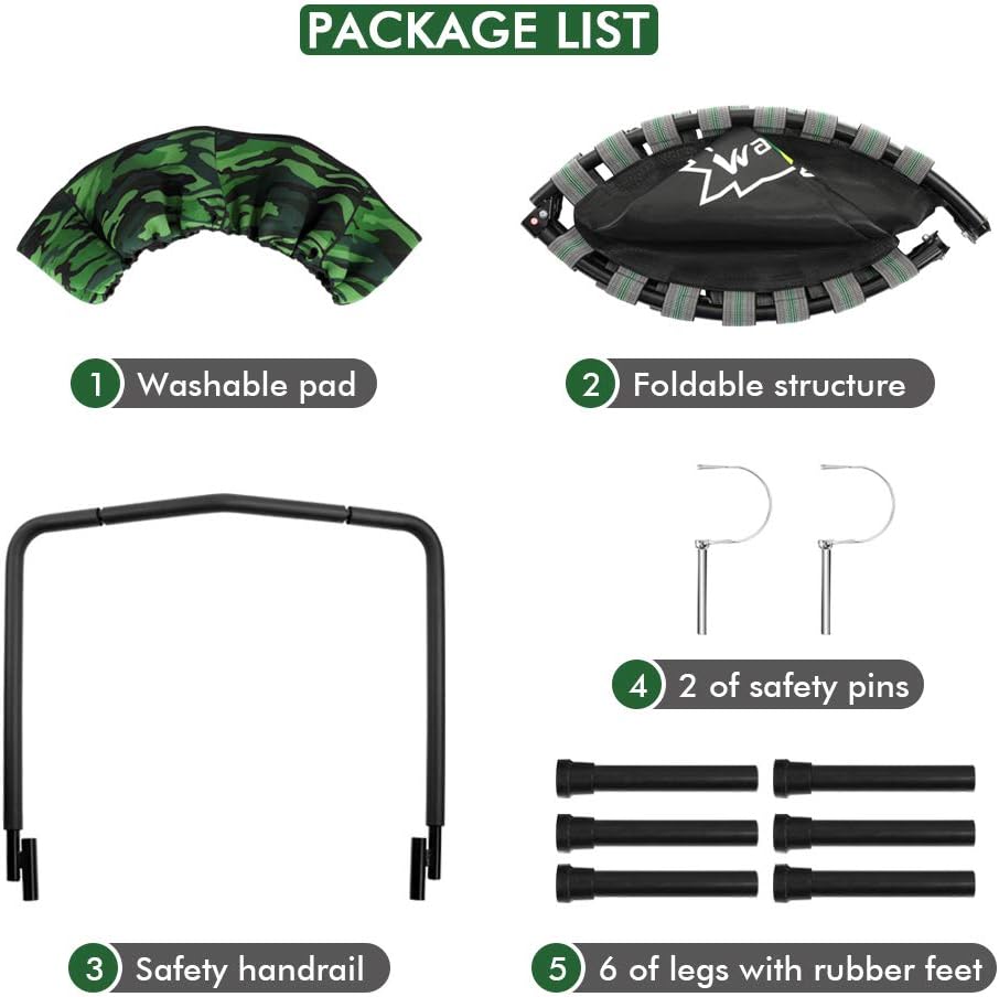 Camo Foldable Kids Trampoline with Handle F3051