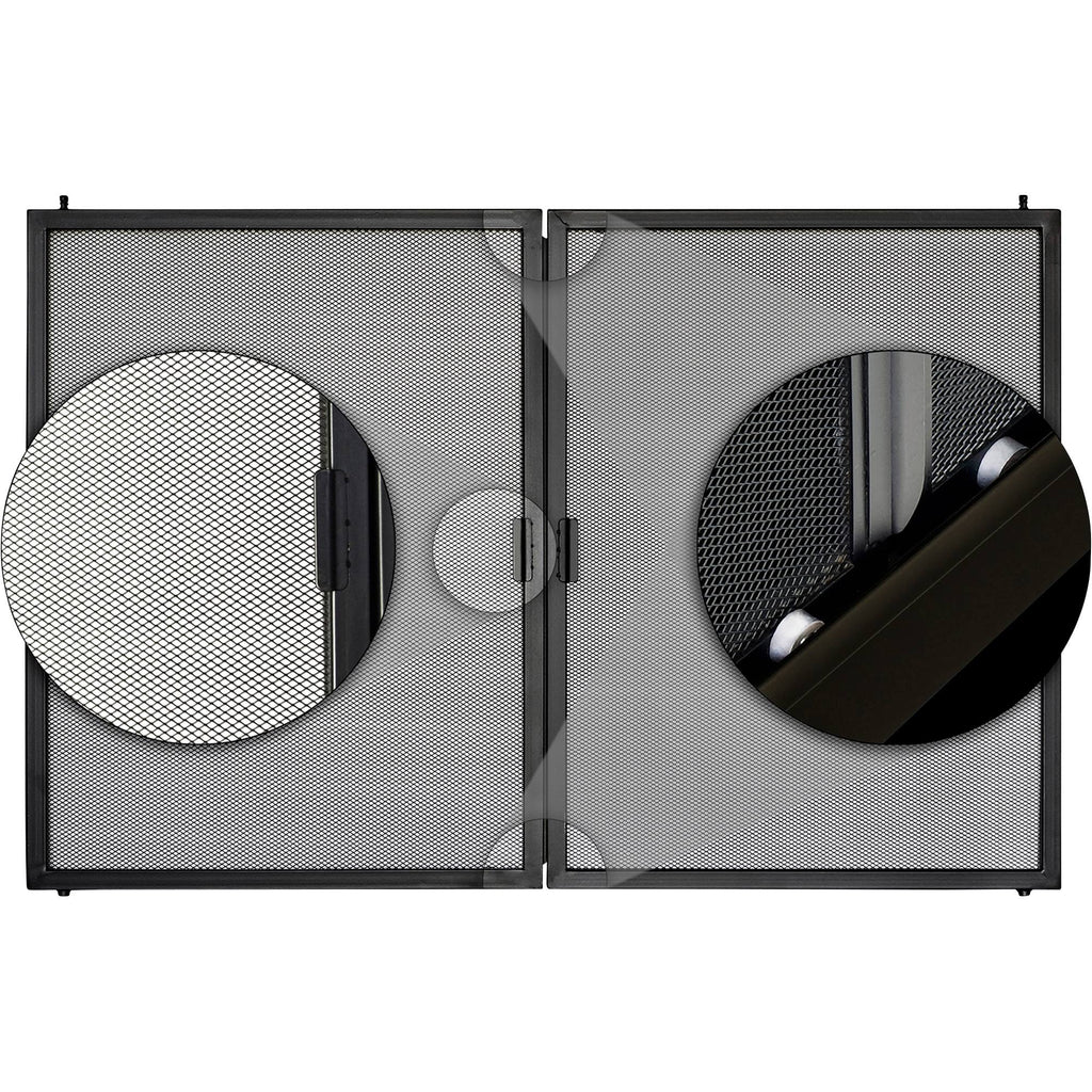 Black Fireplace Glass Door T228