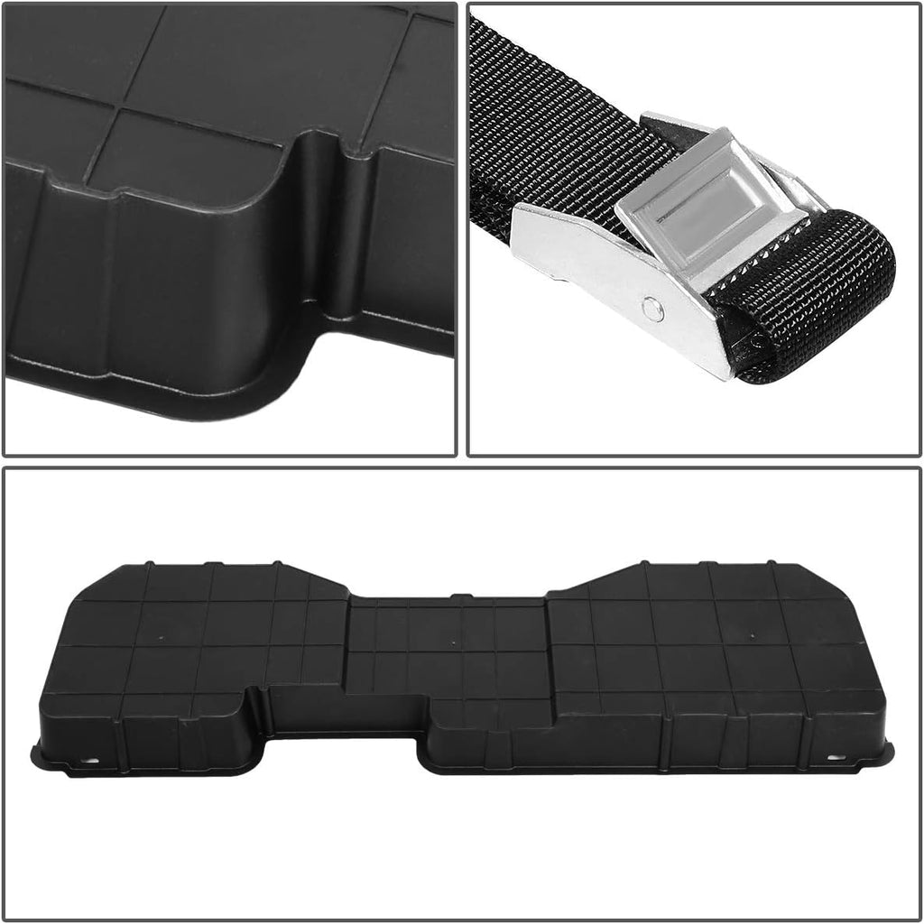 Black Under Seat Storage Box Tool Organizer Tray J4259