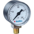 2-1/2" Pressure Gauge, 400 PSI, 1/4" NPT LM, Plastic E1740