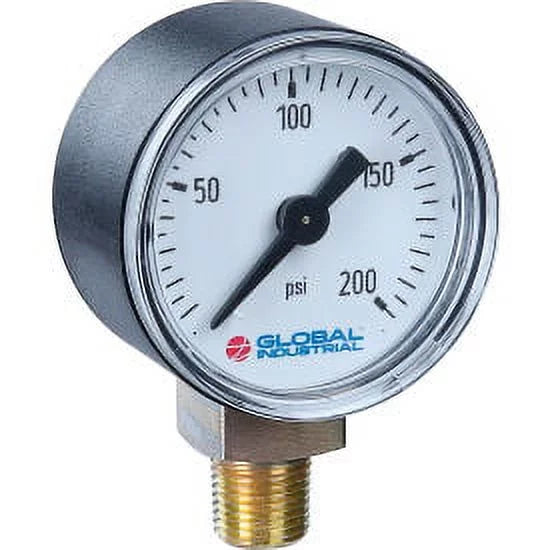 2-1/2" Pressure Gauge, 400 PSI, 1/4" NPT LM, Plastic E1740