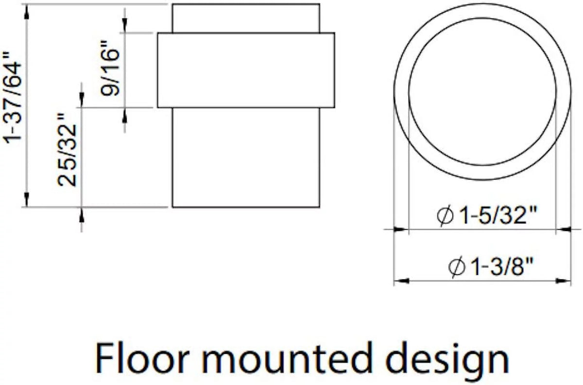 Bronze Floor Mounted Door Stop R2787