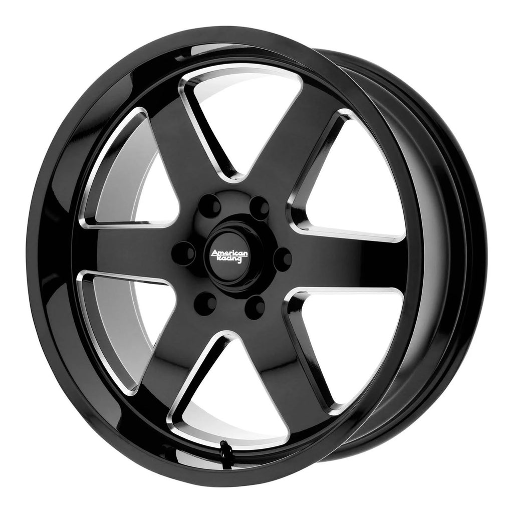 Gloss Black Milled 17x8.5 Wheel H2815