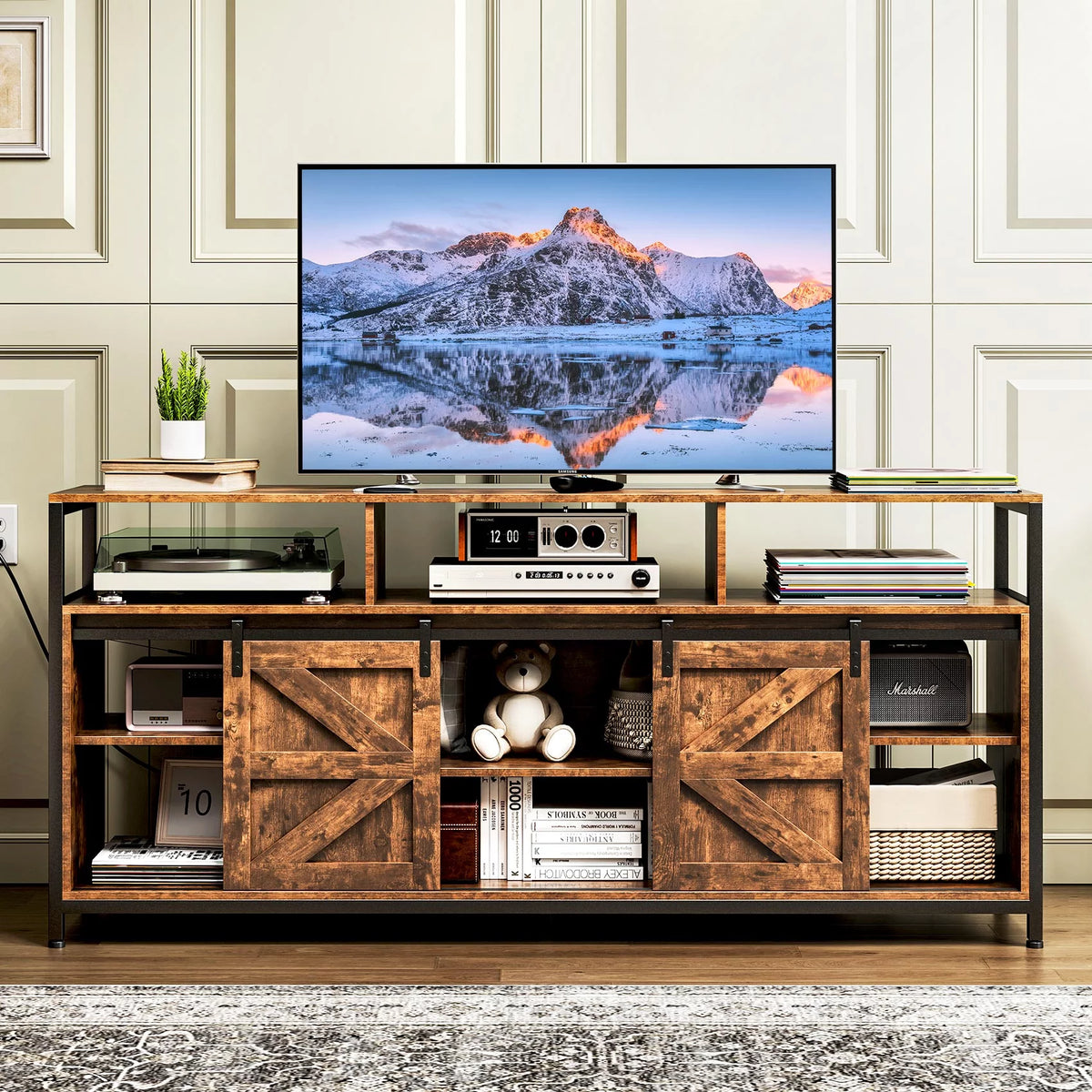 RGB Entertainment Center with Sliding Barn Door S181830