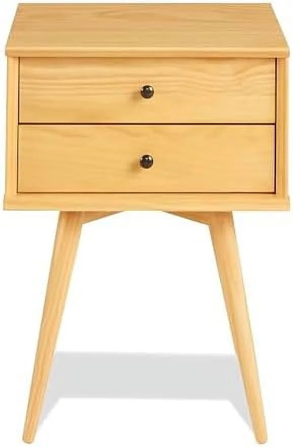 Mid Century Nightstand White C63601