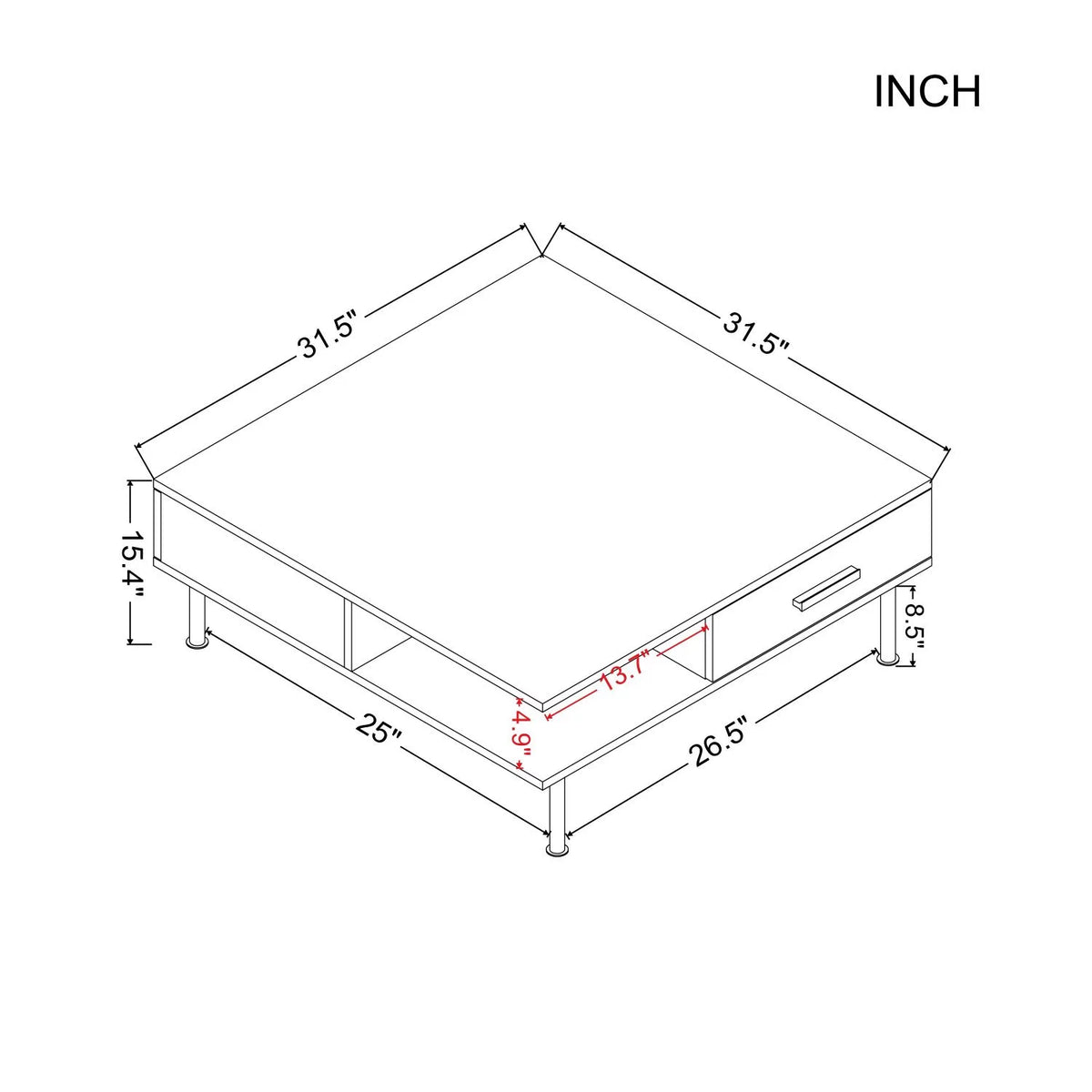 Square Coffee Table O818212
