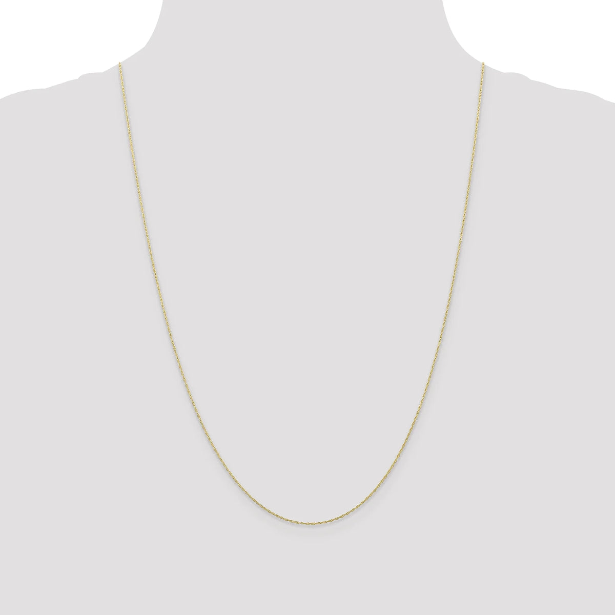 10K Yellow Gold Cable Rope Chain Necklace 16 Inches Y9991