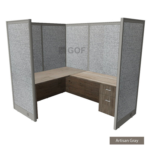 1 Person Workstation Cubicle with Desk M29533