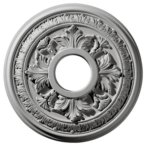 15 3/8x22OD x 4 1/4x22ID x 1 1/2x22P Hand-Painted Brushed Mahogany Ceiling Medallion O258729