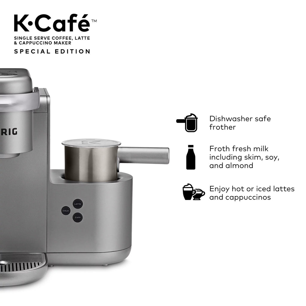 Single Serve K-Cup Pod Coffee, Latte and Cappuccino Maker J102