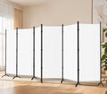 Black 6 Panel 6 ft Folding Room Divider F88435