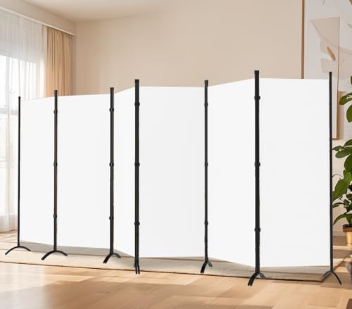 Black 6 Panel 6 ft Folding Room Divider F88435