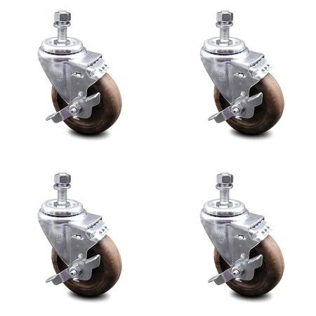 4x22 Wheel Swivel Caster with Top Lock Brake S200