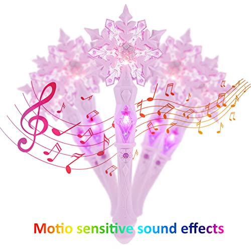 Glow Snowflake Fairy Wand with Sound, 12.59 Inch I989