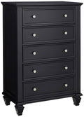 Black 5 Drawer Chest D962290