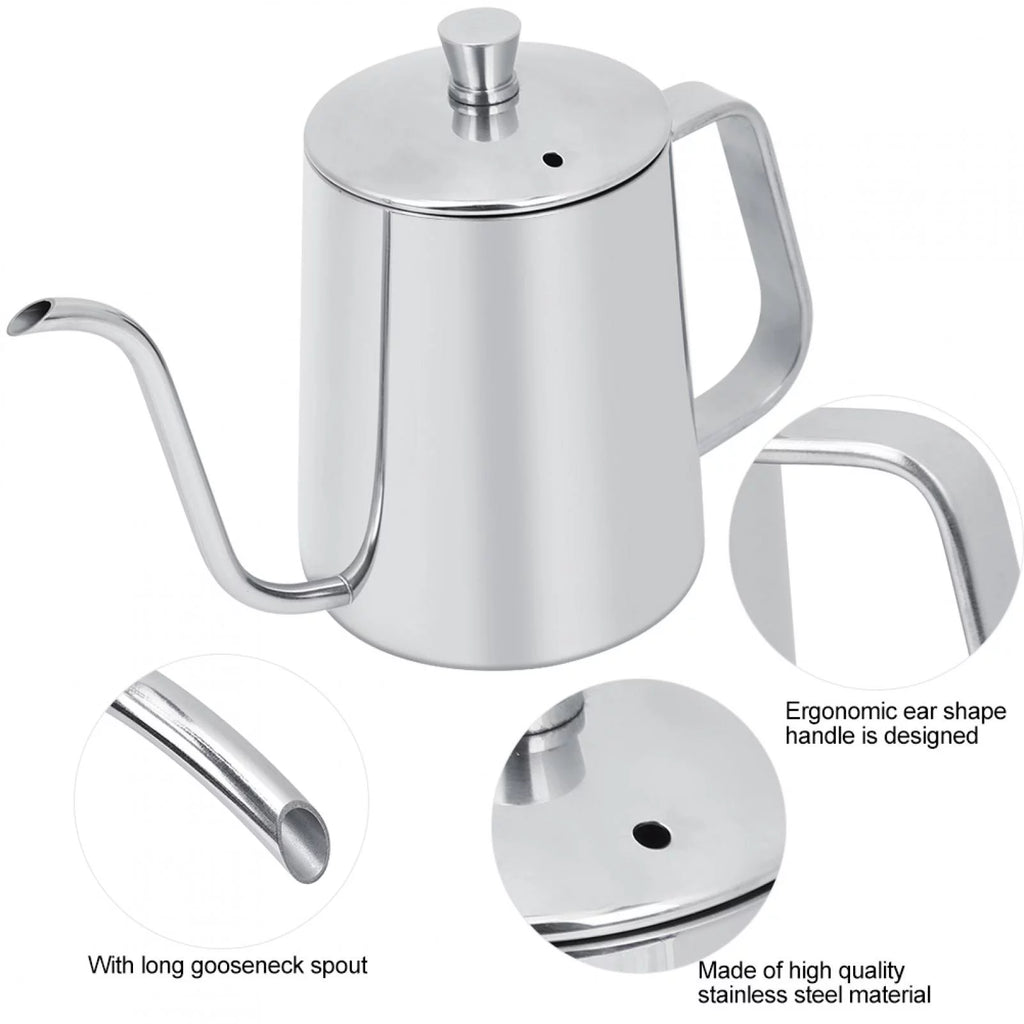 550ml Stainless Steel Gooseneck Coffee Pot S75204