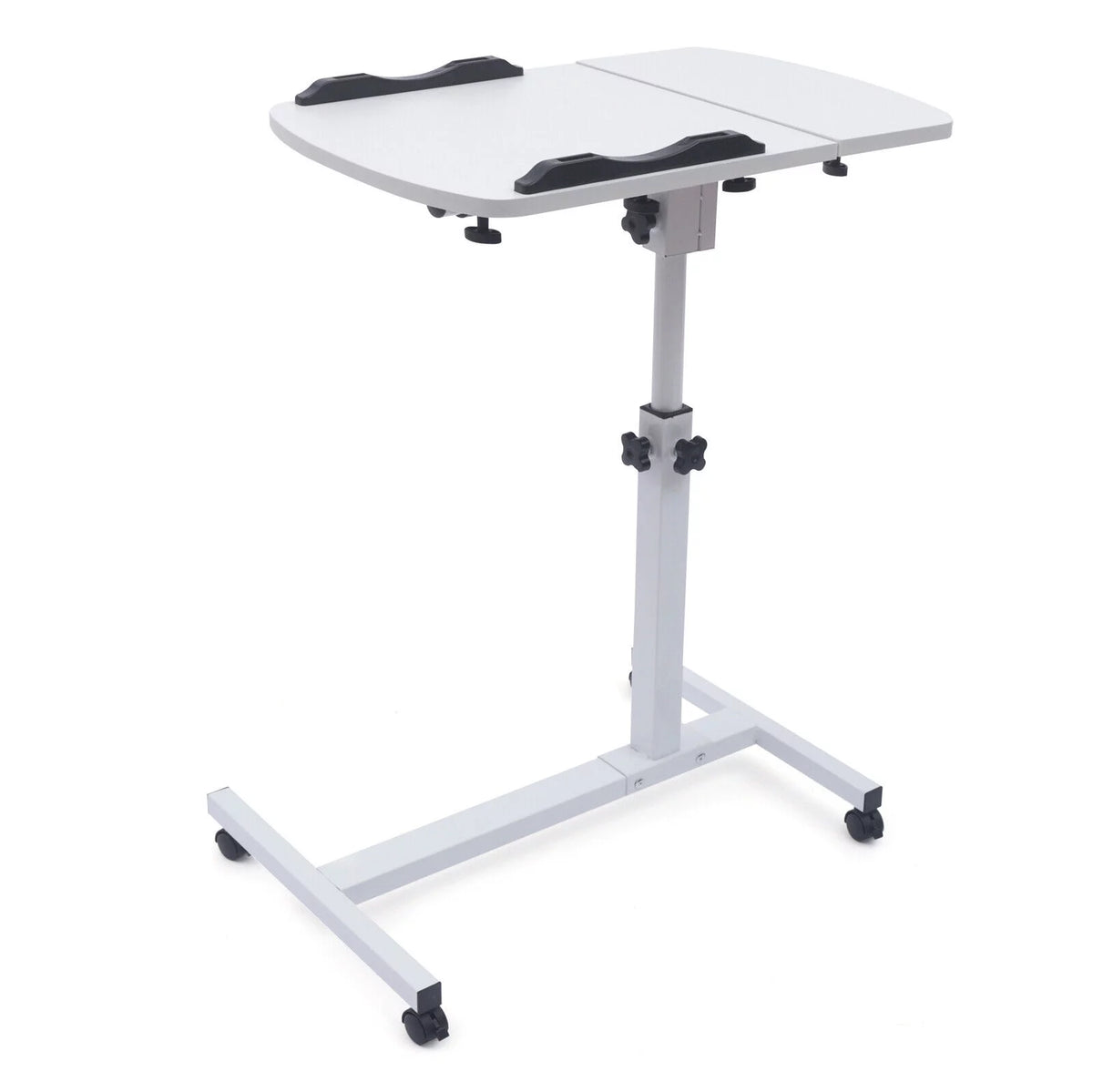 Adjustable Rolling Laptop Desk Sofa Overbed Table N73858