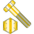 3/8-16 x 2x22 Hex Head Cap Screw - Steel - Zinc Yellow - Grade 8 - 100 Pack A76588