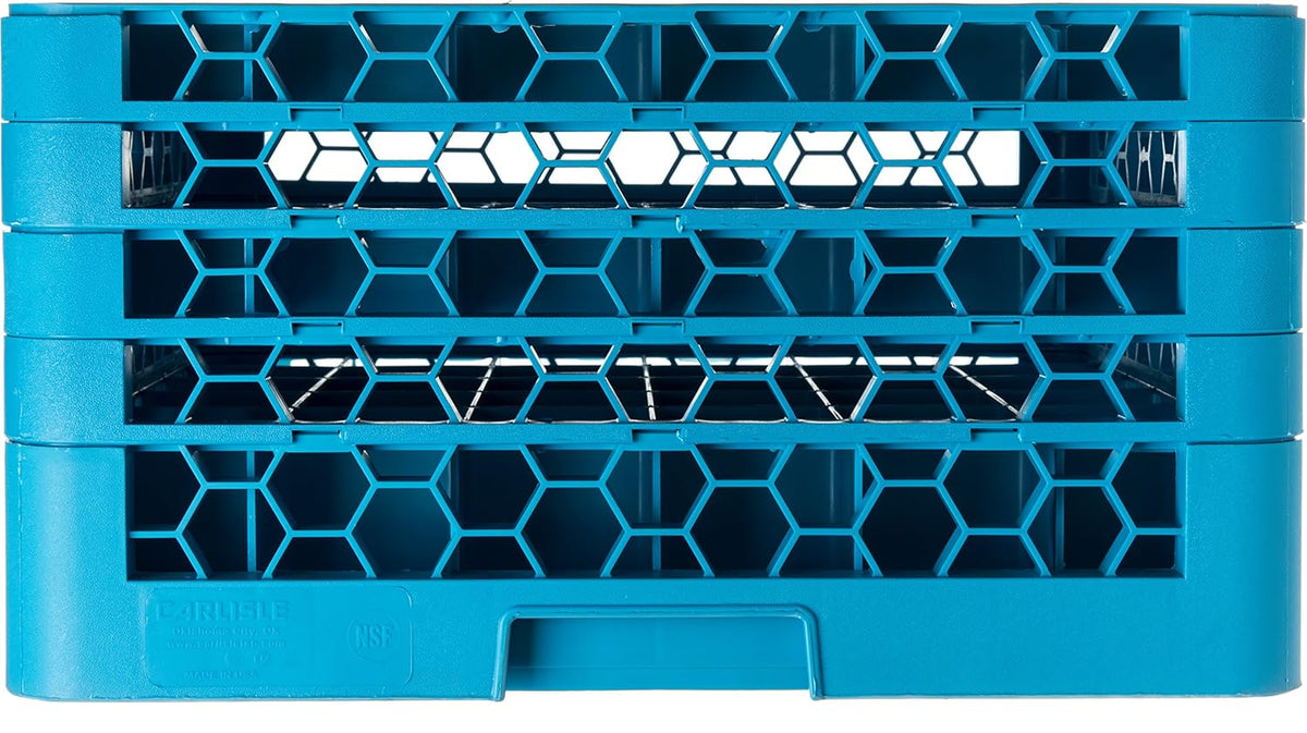9-Compartment Glass Rack with 3 Extenders, Blue, Pack of 2 Y84488