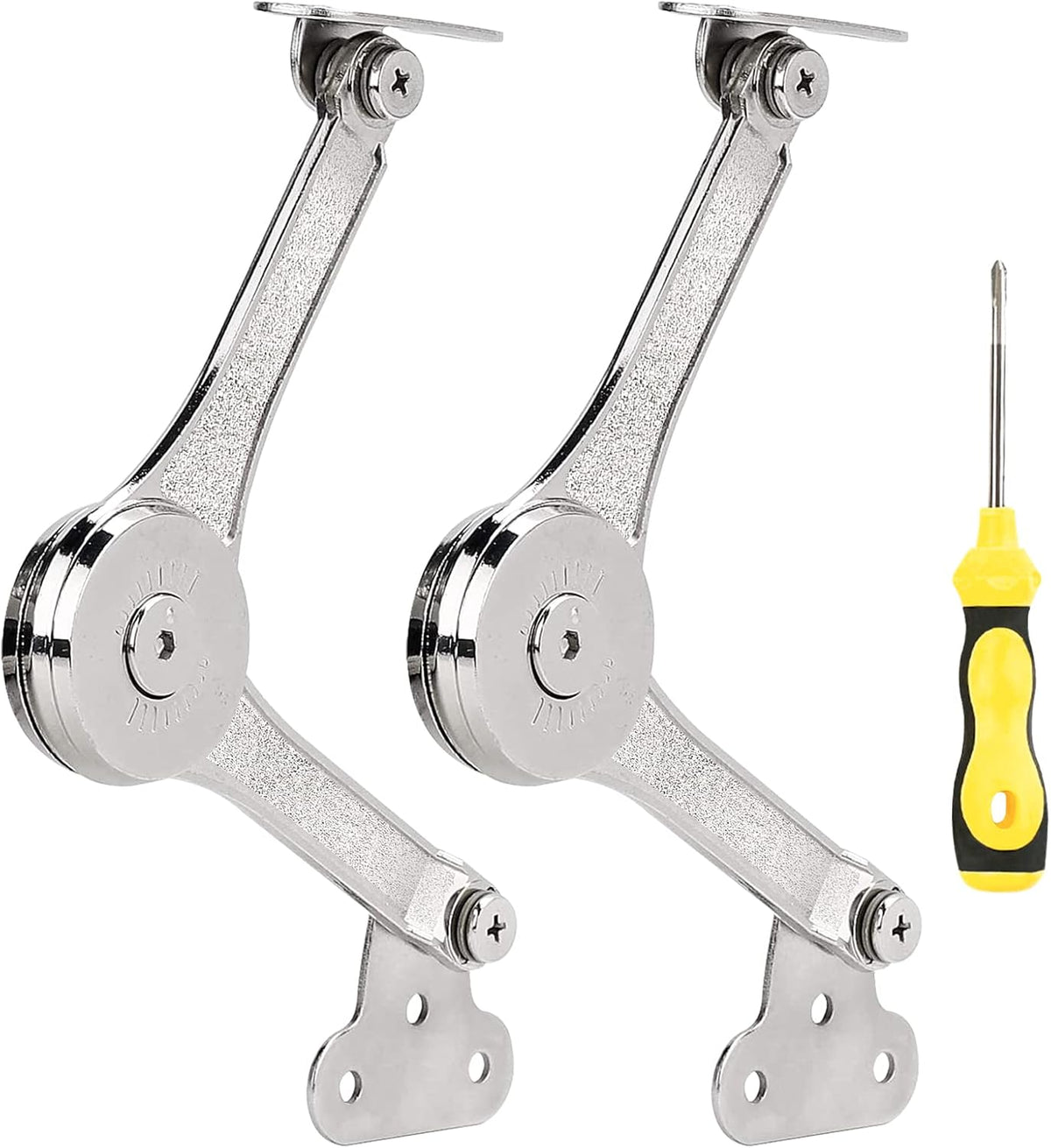 2 Pcs Soft Close Lid Support Hinges with Screwdriver W583