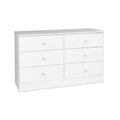 White 6 Drawer Wooden Dresser P94401
