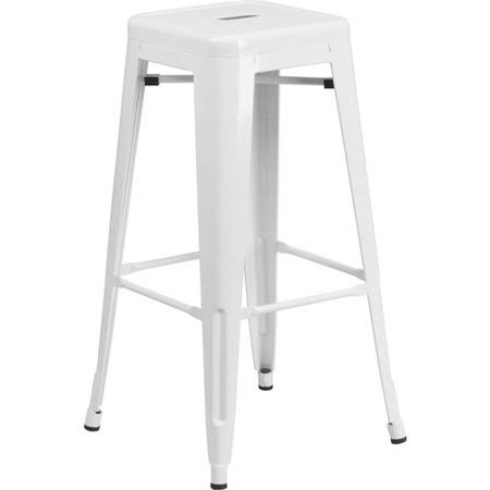 White 30x22 Bar Stool O702945