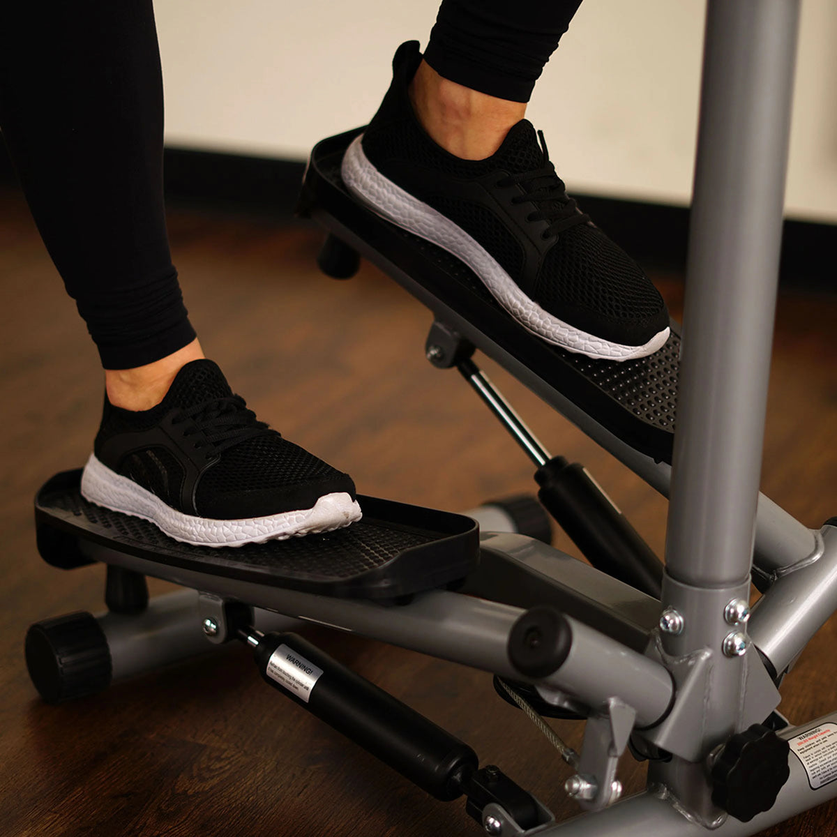 Stair Stepper Machine with Handlebar and LCD Monitor V752