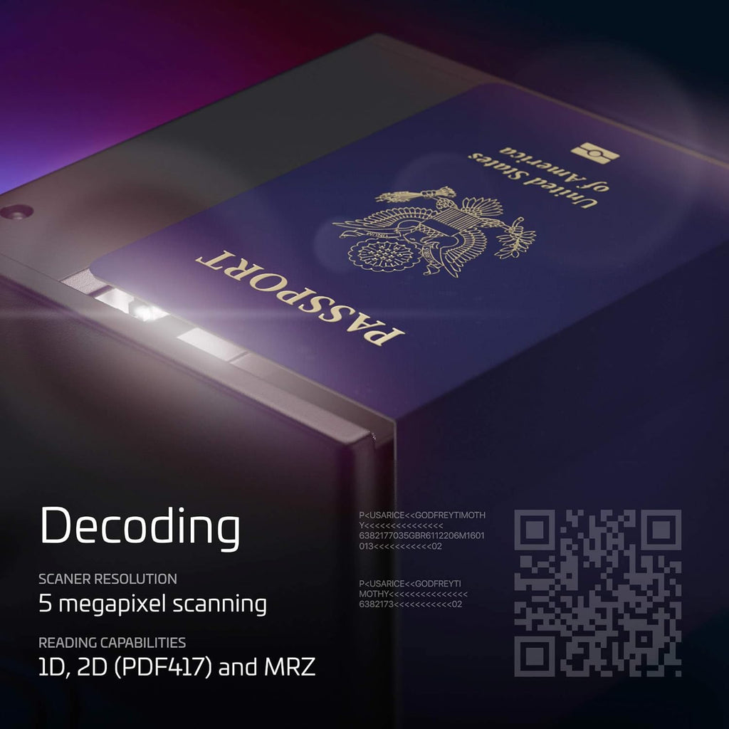 Passport and Driver's License Scanner with Global Software F672