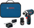 12V Max 1/4-Inch Hex Impact Driver Kit with 2 Batteries, Charger and Case E643763