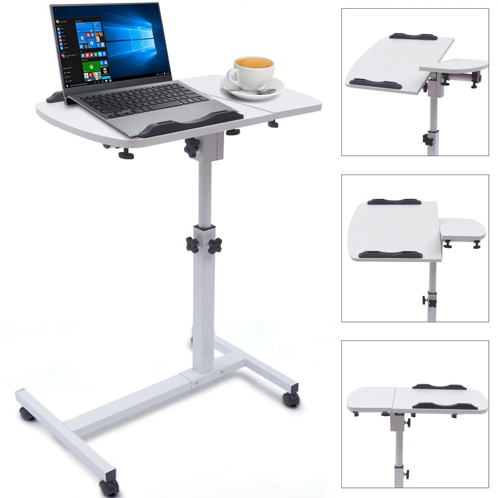 Adjustable Rolling Laptop Desk Sofa Overbed Table K3601