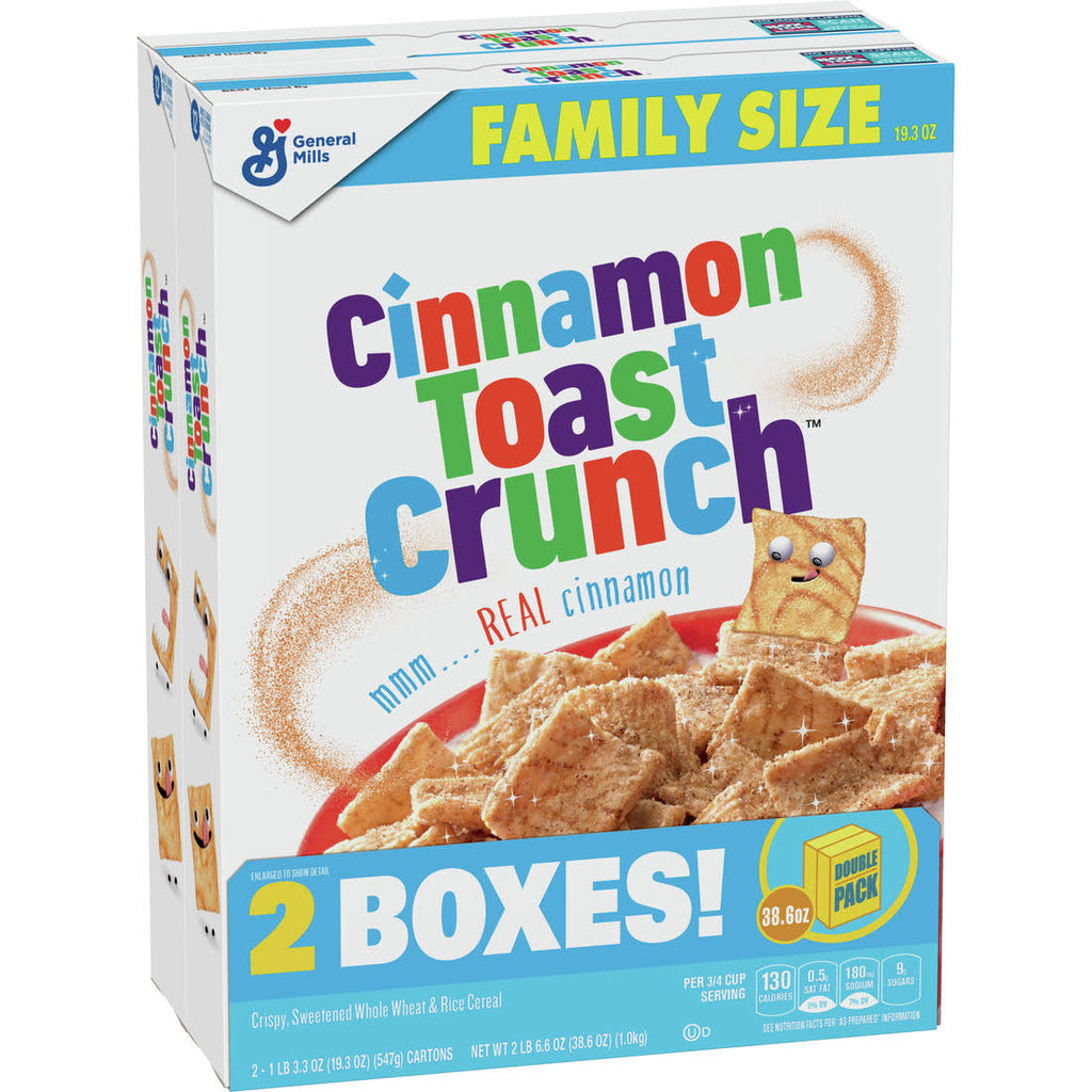 Cinnamon Toast Crunch Cereal, 2 Boxes - 38.6 oz F5497