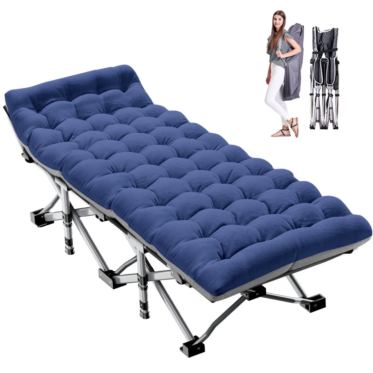 Folding Bed with Mattress and Carry Bag S9122