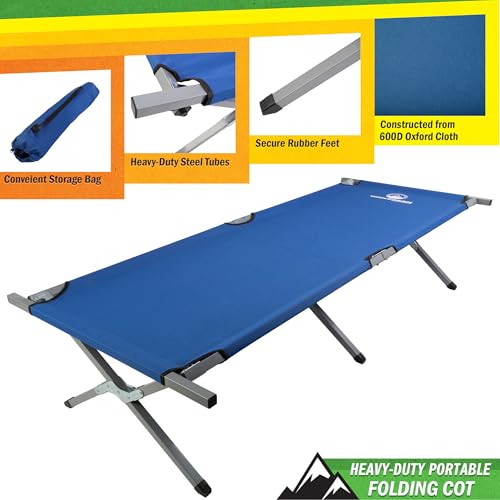 Portable Folding Camping Cot with Carry Bag X96666