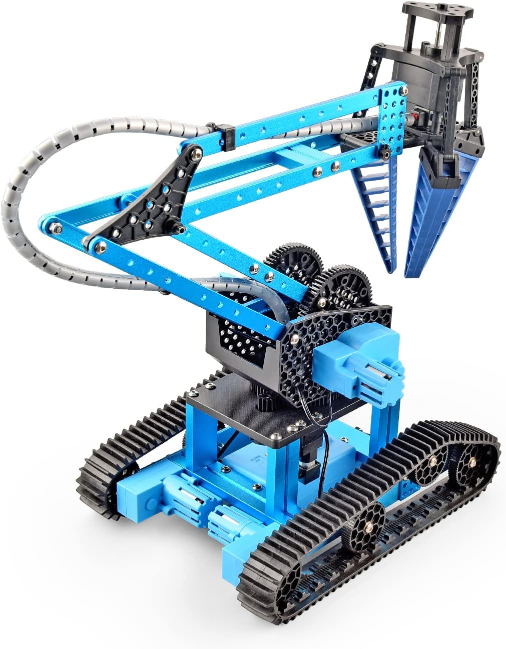 15 Channels 2.4G RC Robot Toy, DIY 151 pcs Take Apart Stem Excavator Toy Electronic Alloy Metal Mechanical Robotic Arm Building Kit K88187
