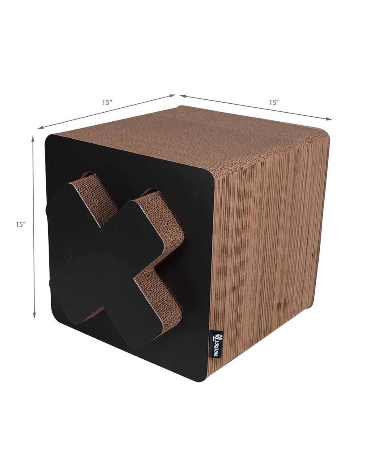 Black Large Cardboard Cat Scratcher Q12717